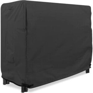 Heavy Duty Log Rack Cover - 4 Feet - Panther Series - Black